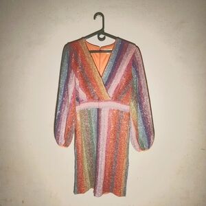 Rainbow sequins Talor swift vibe, New York and company